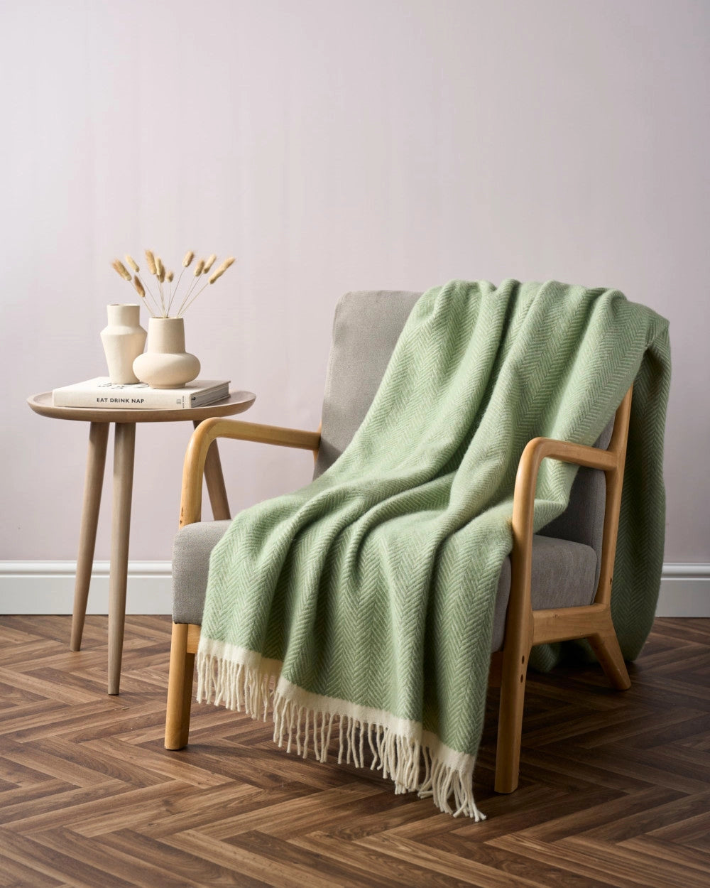 Green Birdcage British Blanket