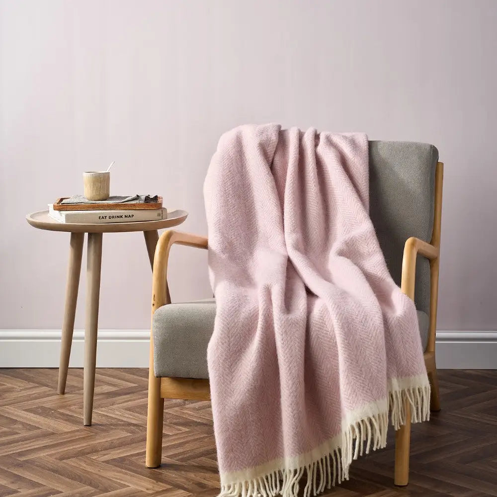 Clifton Pink British Blanket