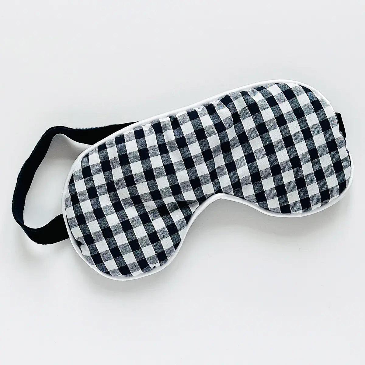 navy Gingham lavender eyemask