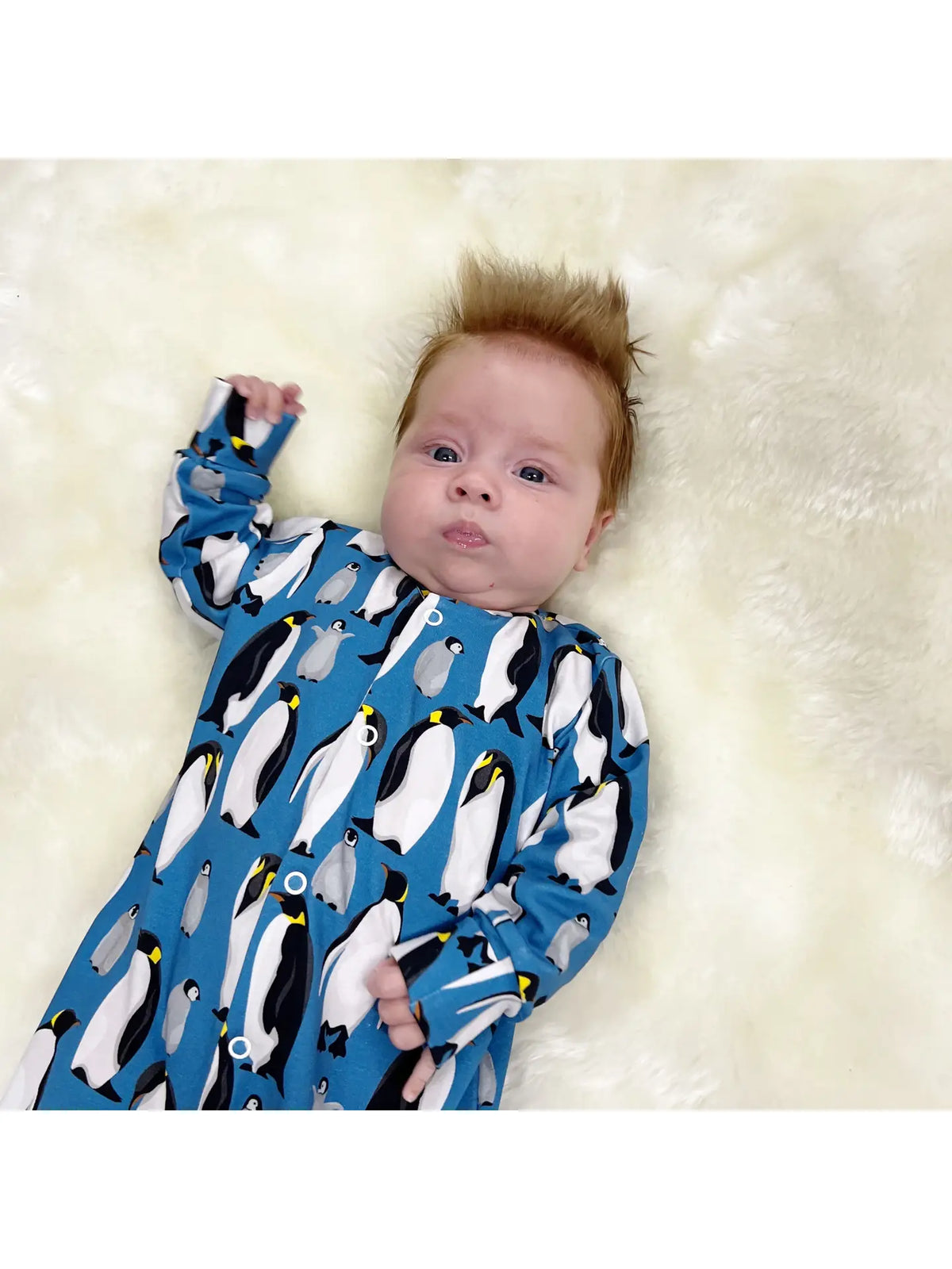 Baby Sleepsuit-Penguins