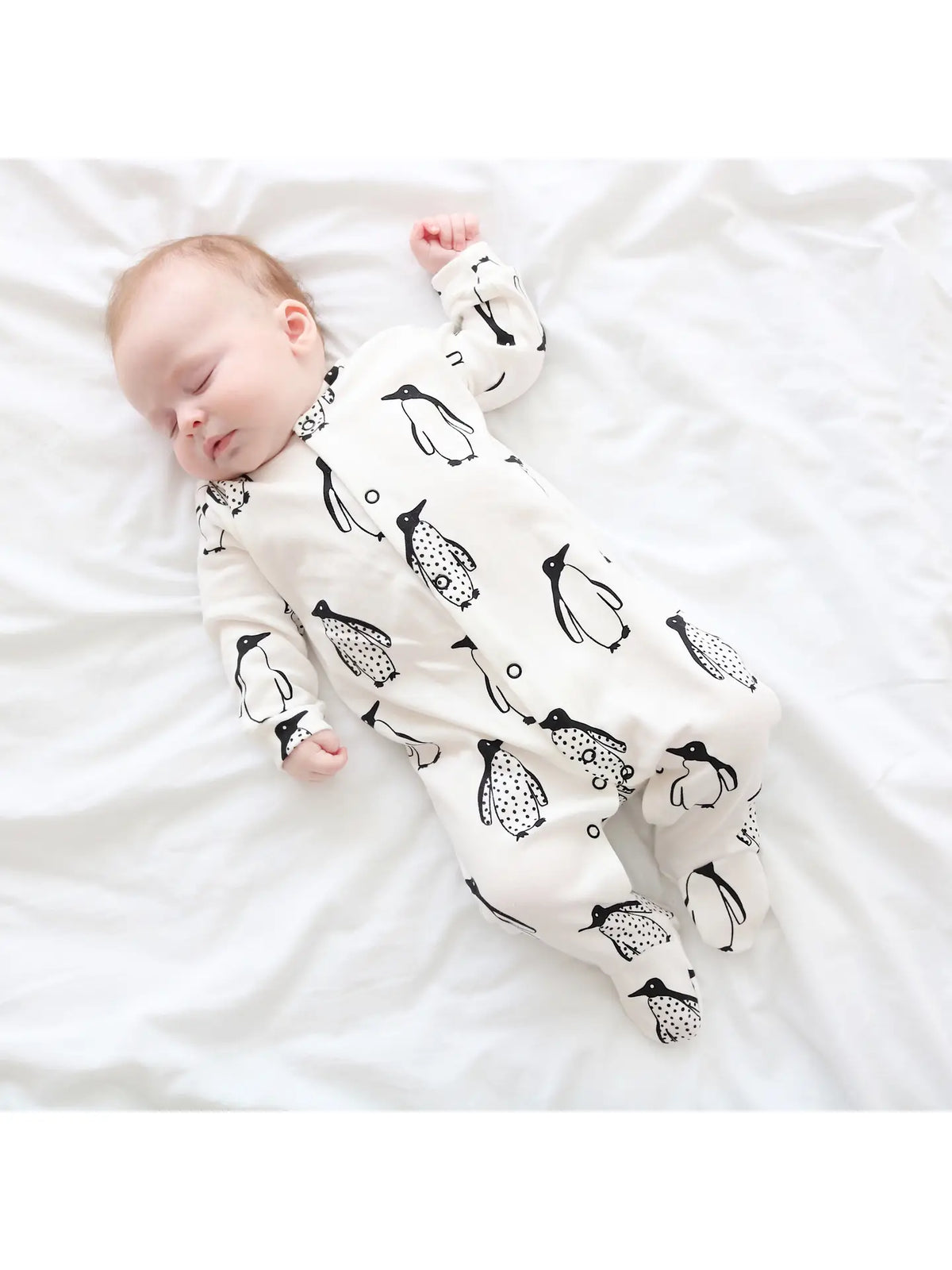 Milk Penguin Baby Sleepsuit