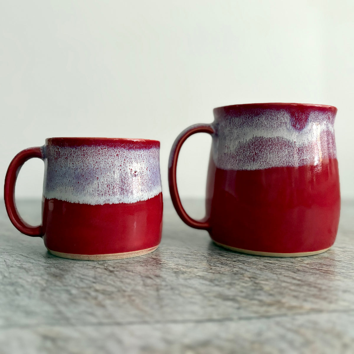 Stoneware Large Mug Poinsettia Red