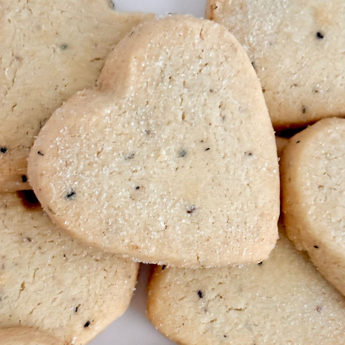 Hibiscus Shortbread Hearts