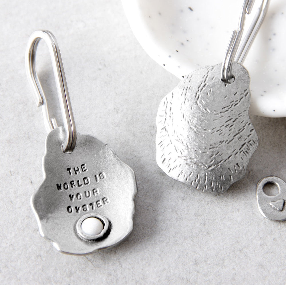 World is Your Oyster Keyring