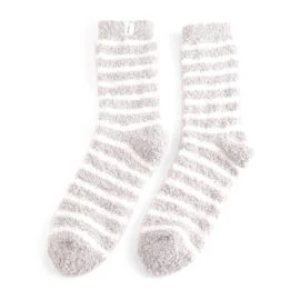 Fluffy Stripe Socks - Ladies