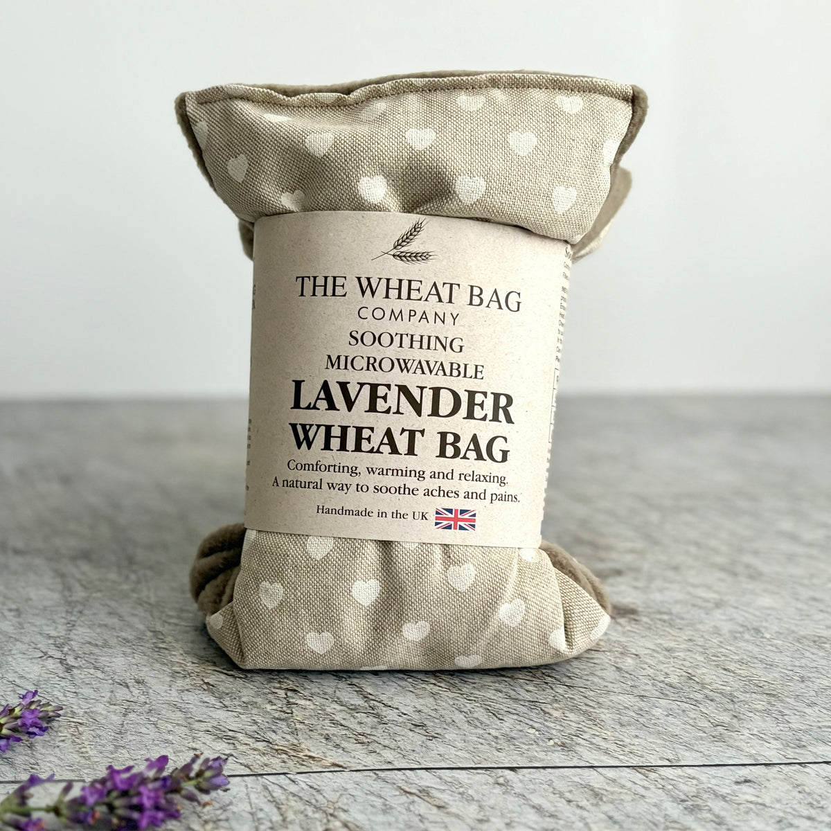 White Heart Wheatbag Lavender